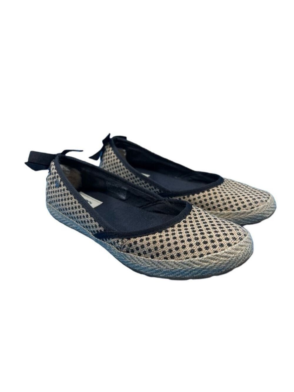UGG Indah Burlap Slip-On Flat Shoes Size 6.5